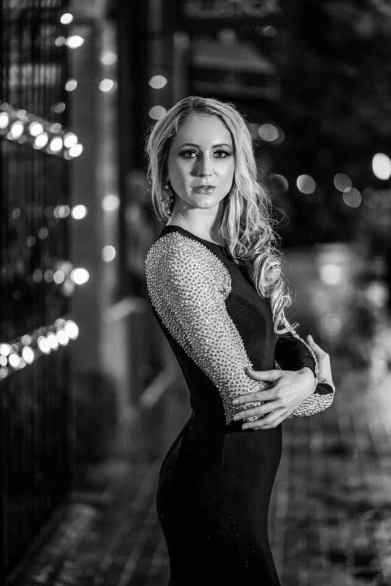 Charlotte North Carolina Portrait Photography Photographer Carrie Allen Colorado Model Studio Urban Exposed Brick Blonde Elegant Portraits